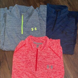 Under Armour Mens Quarter-Zip Pullover - set of 3